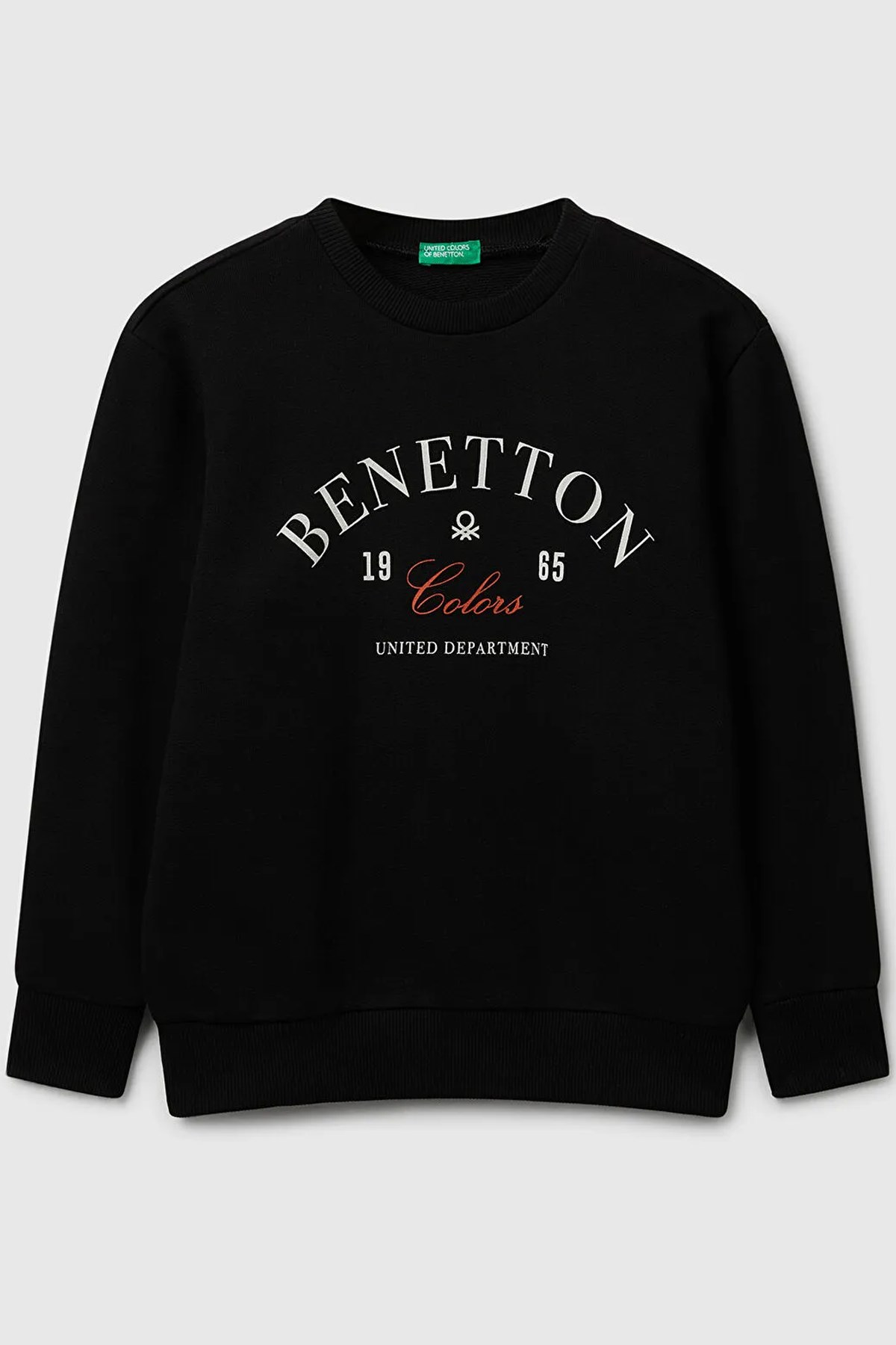 Benetton Çocuk Sweatshirt 3J68C10PZ-25K Siyah