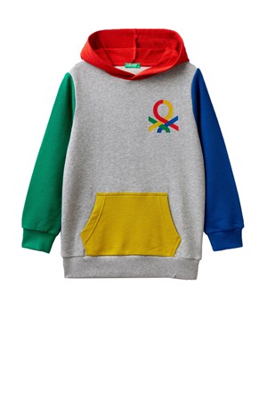 Benetton Çocuk Sweatshirt 3J68C200V Gri