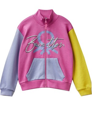 Benetton Çocuk Sweatshirt 3J68C500Q Fuşya