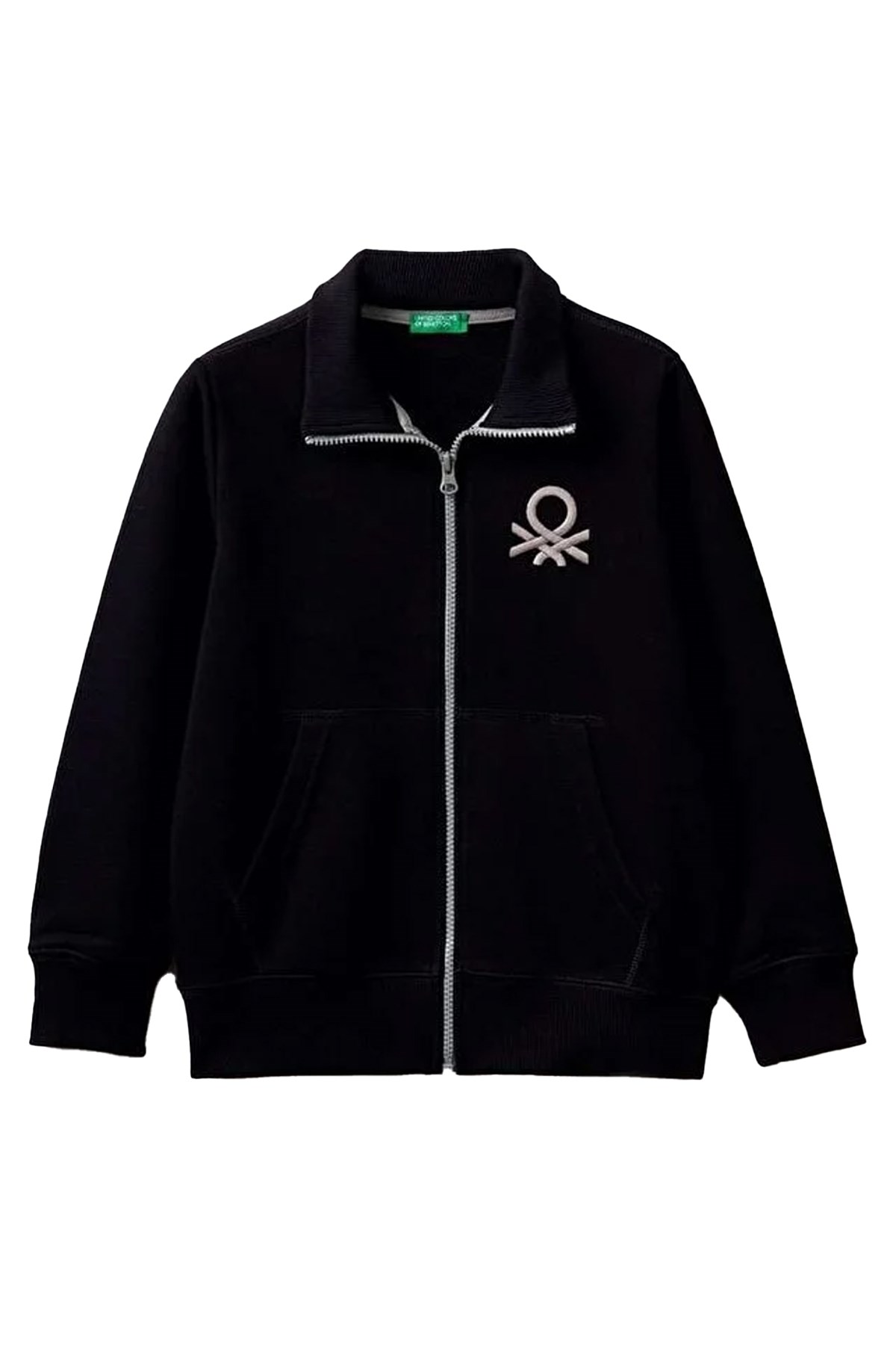 Benetton Çocuk Sweatshirt 3J68C501B-R Siyah
