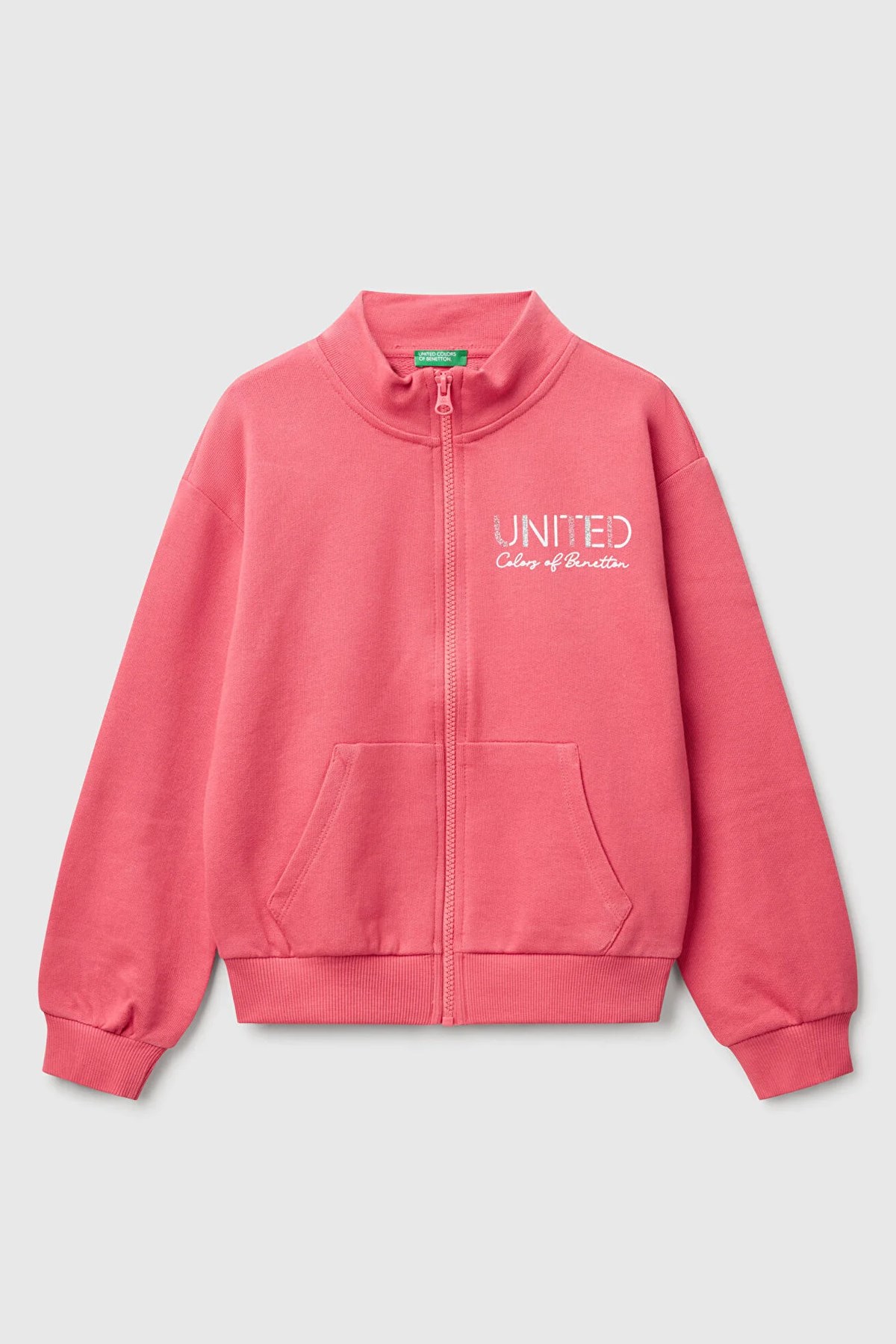 Benetton Kız Çocuk Sweatshirt Pembe