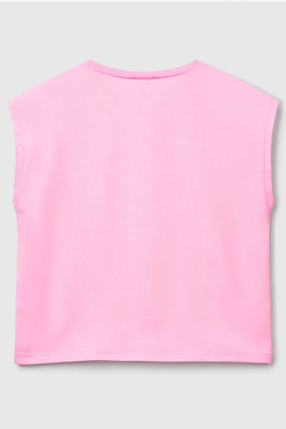 Benetton Kız Çocuk Tişört Pembe