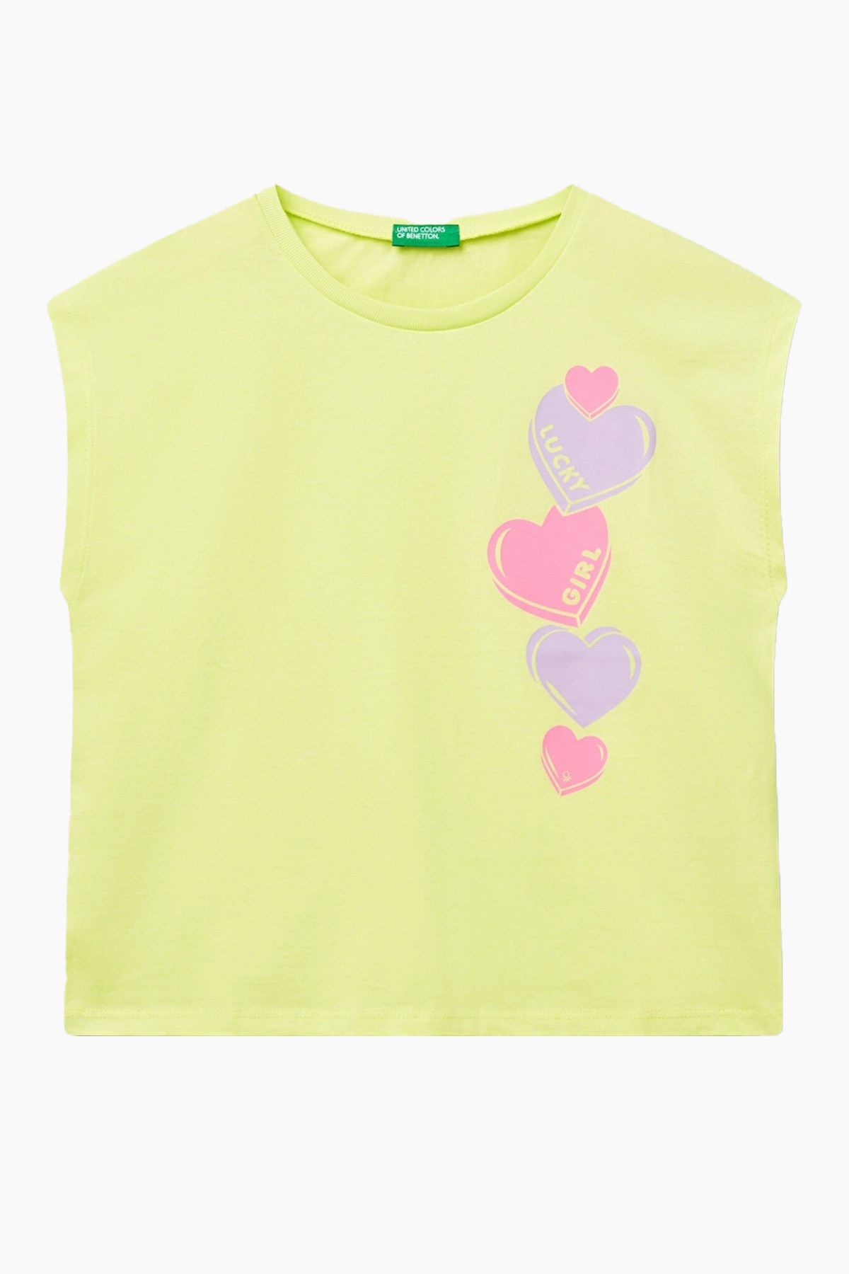 Benetton Kız Çocuk Tişört Sarı