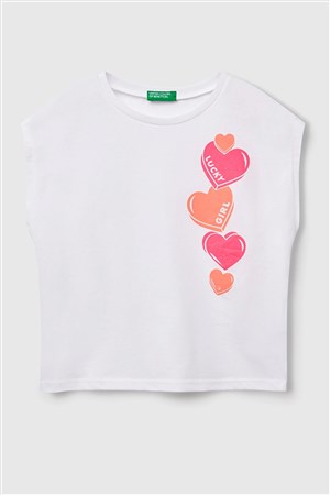 Benetton Kız Çocuk Tişört