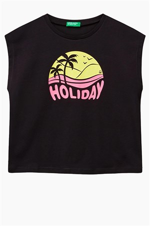 Benetton Kız Çocuk Tişört