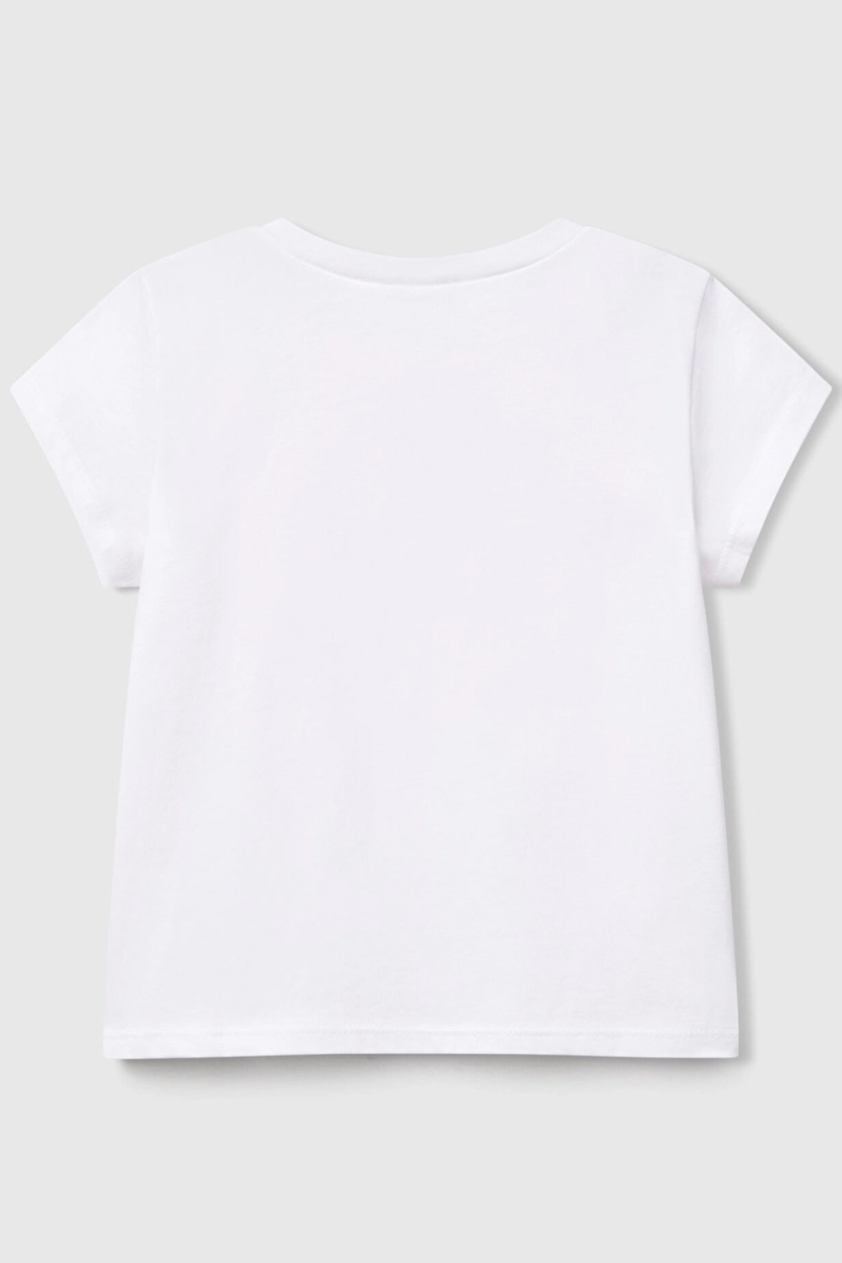 Benetton Kız Bebek Tişört Beyaz