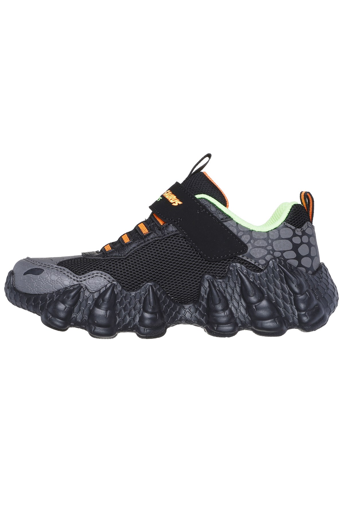 Skechers Rapid Dino Işıklı Çocuk Ayakkabı 400119L BKLM Siyah