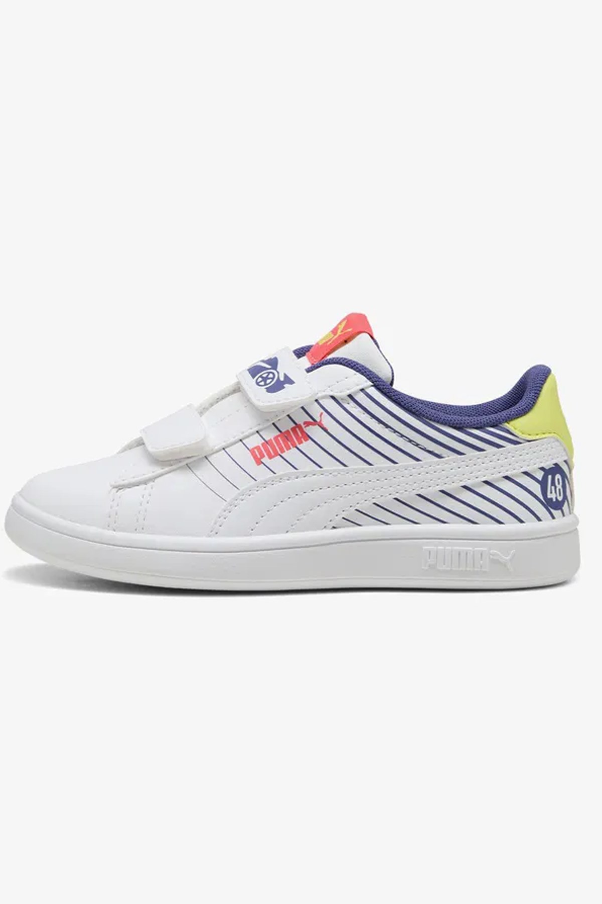 Puma Smash 3.0 Poised 2 Çocuk Spor Ayakkabı 40065701 Beyaz