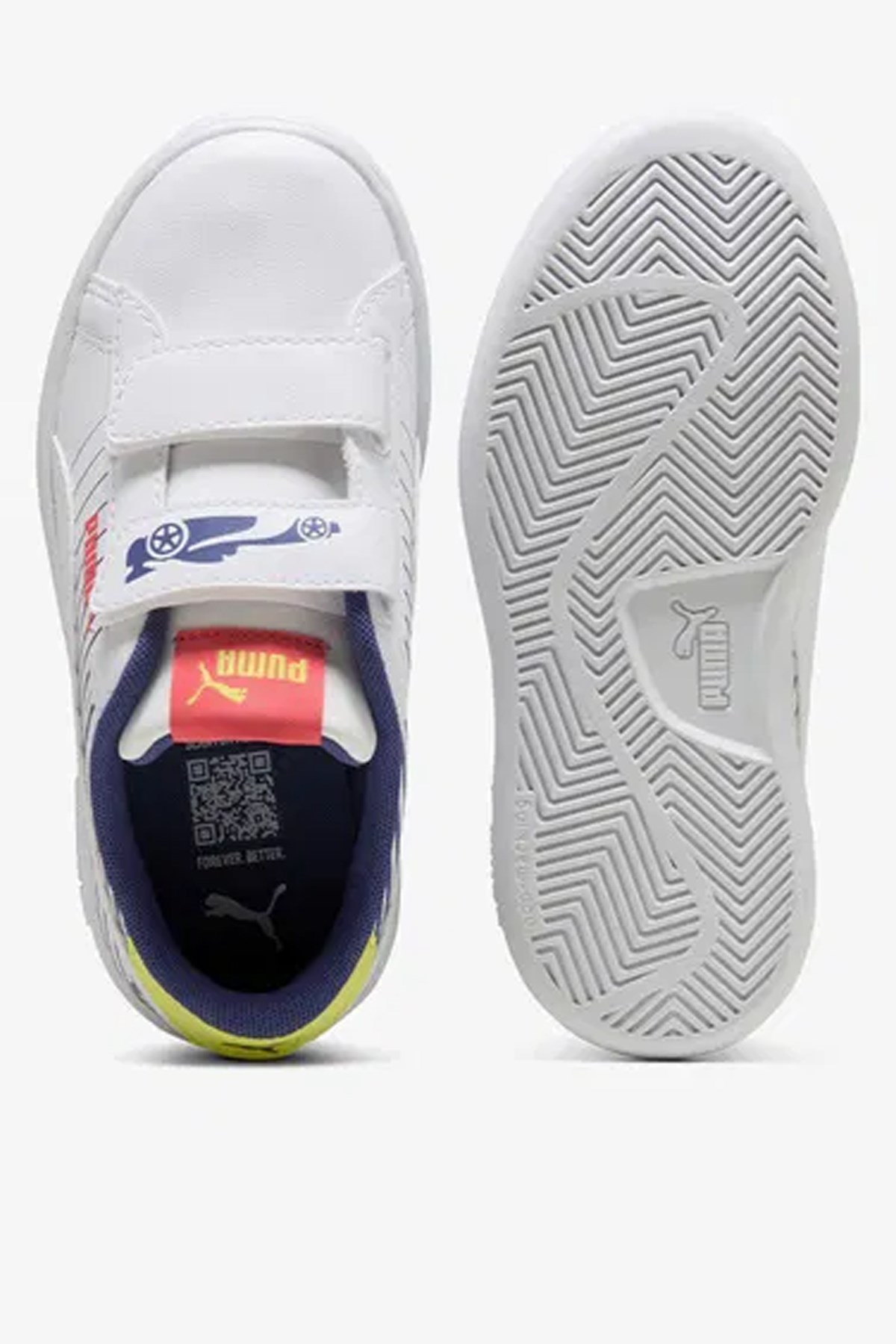 Puma Smash 3.0 Poised 2 Çocuk Spor Ayakkabı 40065701 Beyaz
