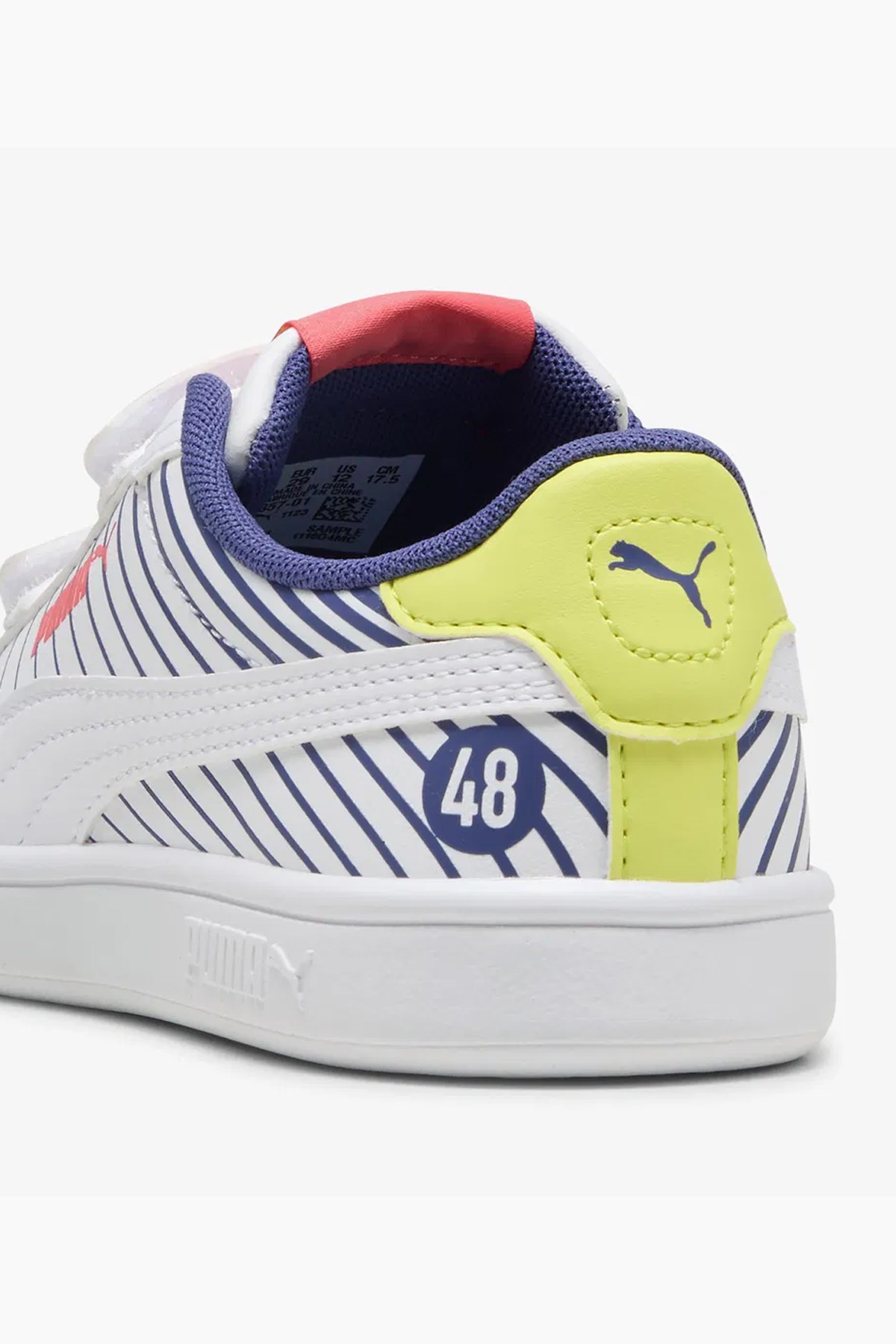 Puma Smash 3.0 Poised 2 Çocuk Spor Ayakkabı 40065701 Beyaz
