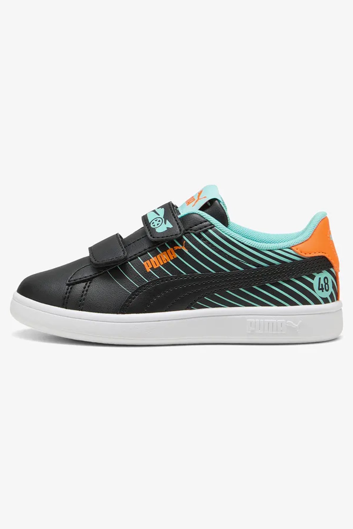 Puma Smash 3.0 Poised 2 Çocuk Spor Ayakkabı 40065702 Siyah