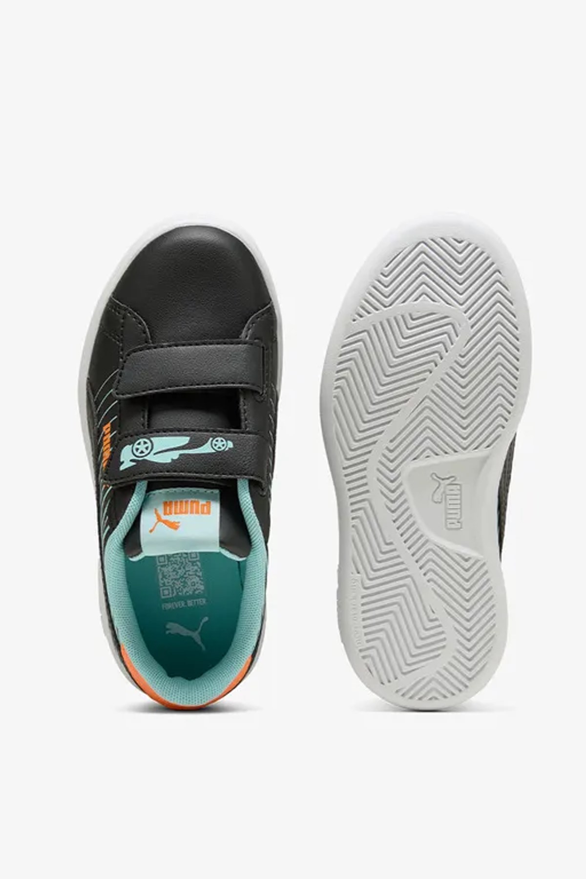 Puma Smash 3.0 Poised 2 Çocuk Spor Ayakkabı 40065702 Siyah