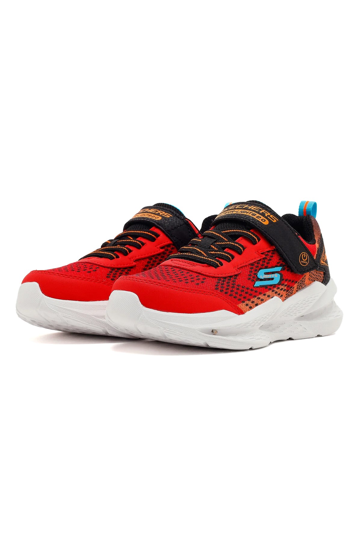 Skechers Meteor-Lights 2.0 Çocuk Spor Ayakkabı 401490N RDBK Kırmızı