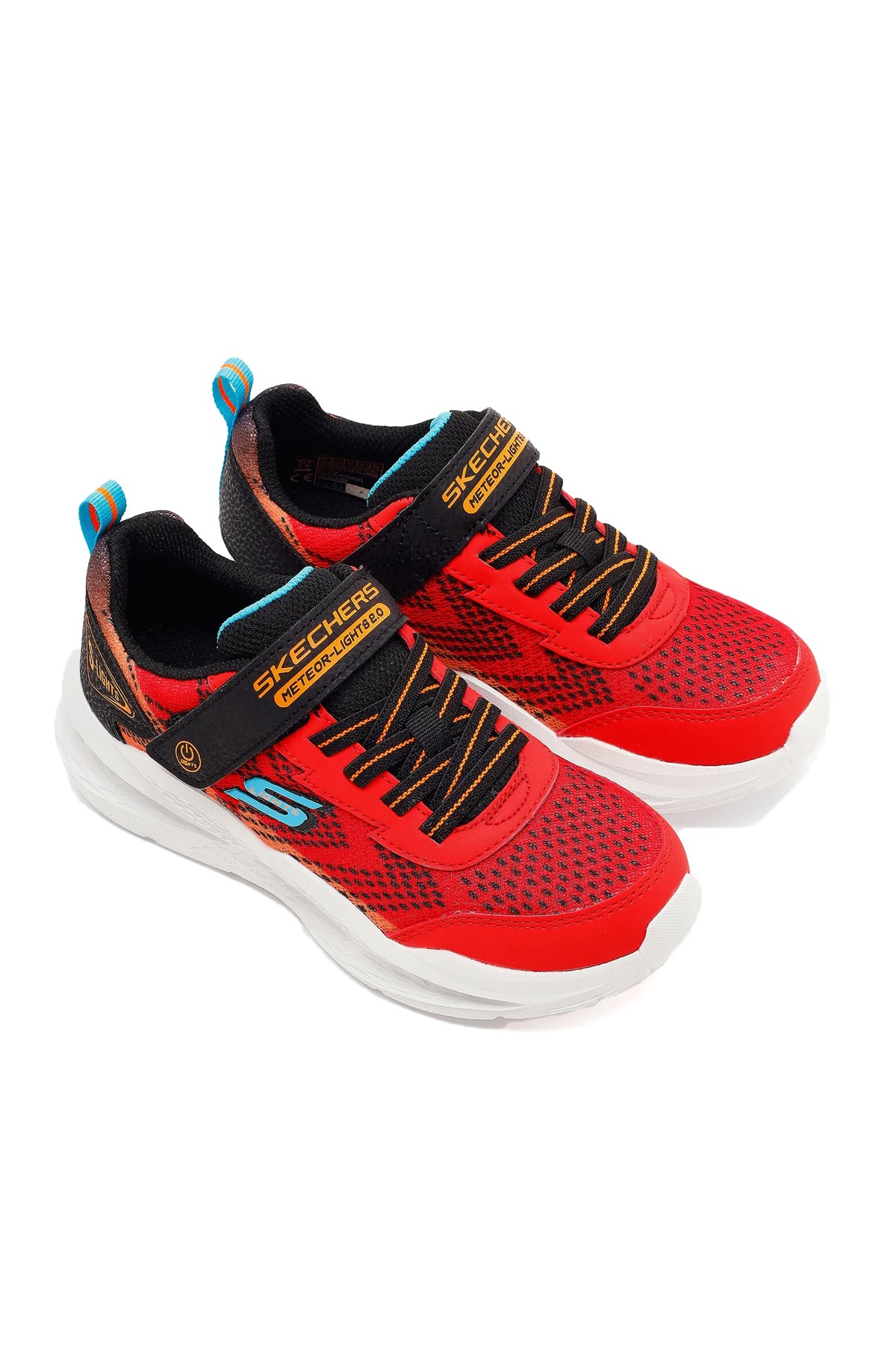 Skechers Meteor-Lights 2.0 Çocuk Spor Ayakkabı 401490N RDBK Kırmızı