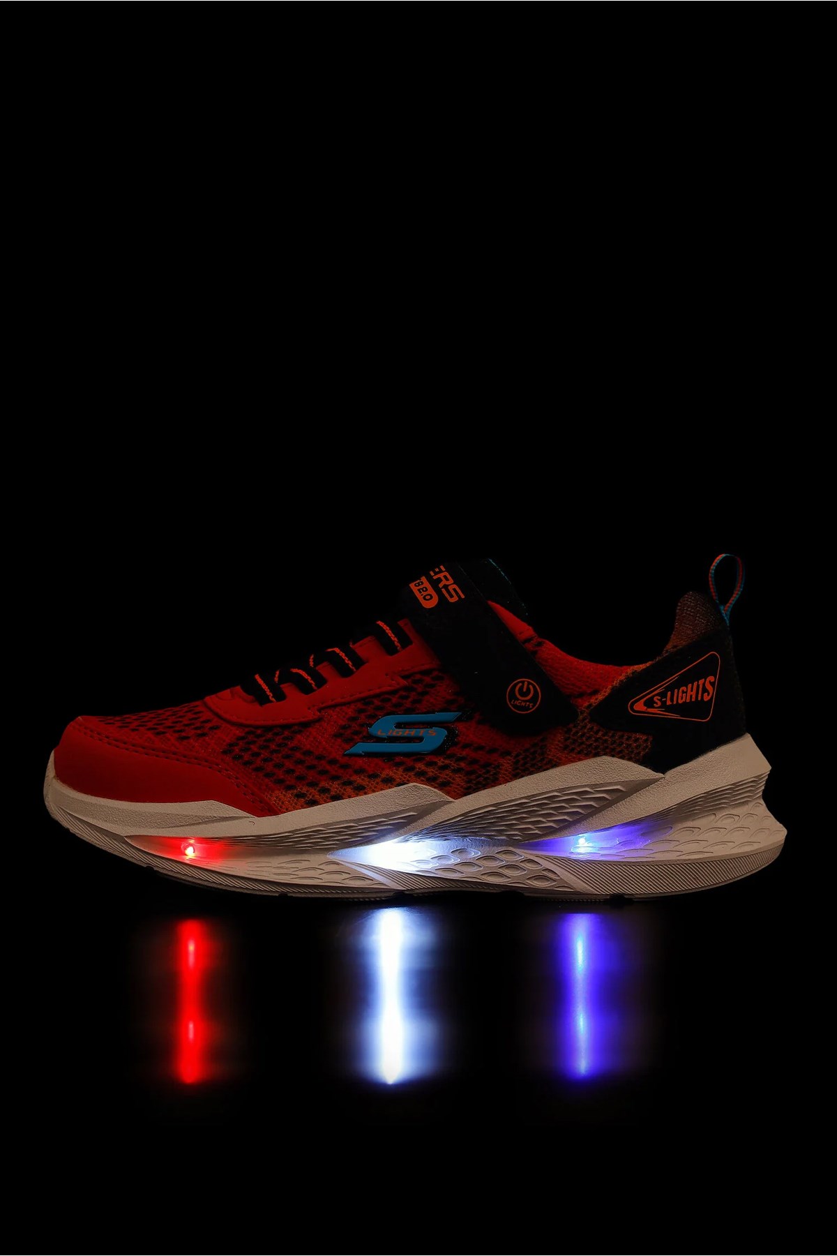Skechers Meteor-Lights 2.0 Çocuk Spor Ayakkabı 401490N RDBK Kırmızı