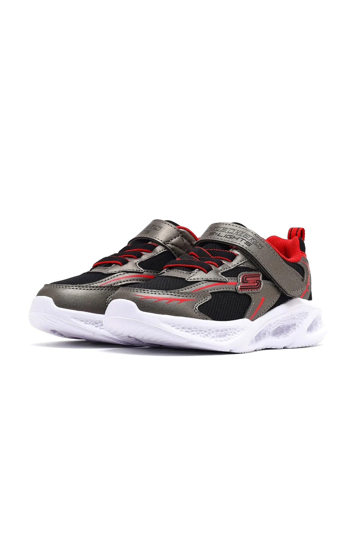 Skechers Meteor-Lights Bebek Spor Ayakkabı 401497N GURD Gri