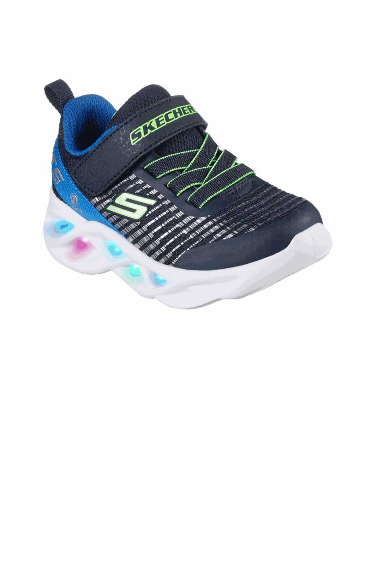 Skechers Twisty Brights-Novlo Çocuk Spor Ayakkabı 401650N NVBL Siyah