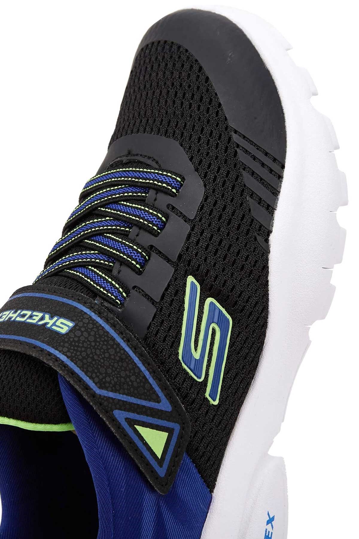Skechers Razor Flex-Mezder Çocuk Spor Ayakkabı 403781L BKRY Siyah