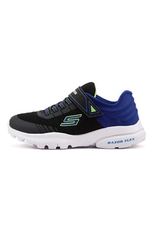 Skechers Razor Flex-Mezder Çocuk Spor Ayakkabı 403781L BKRY Siyah