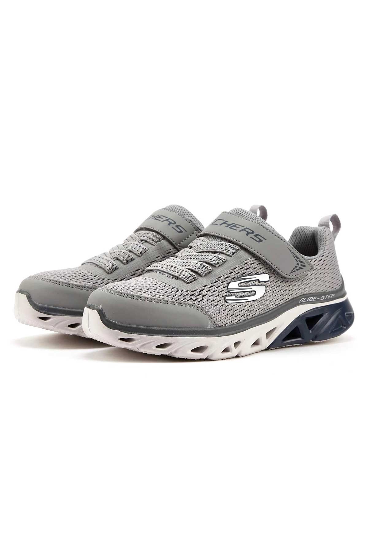 Skechers Glide-Step Sport Çocuk Spor Ayakkabı 403801L GYNV Gri