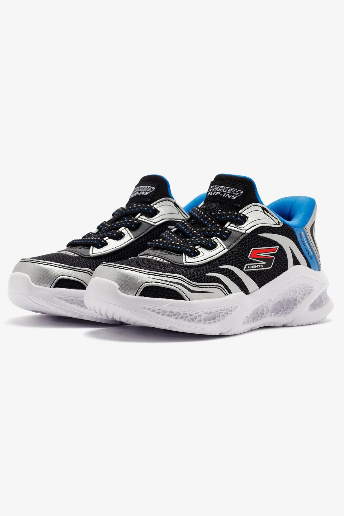 Skechers Meteor Işıklı Çocuk Spor Ayakkabı Gri