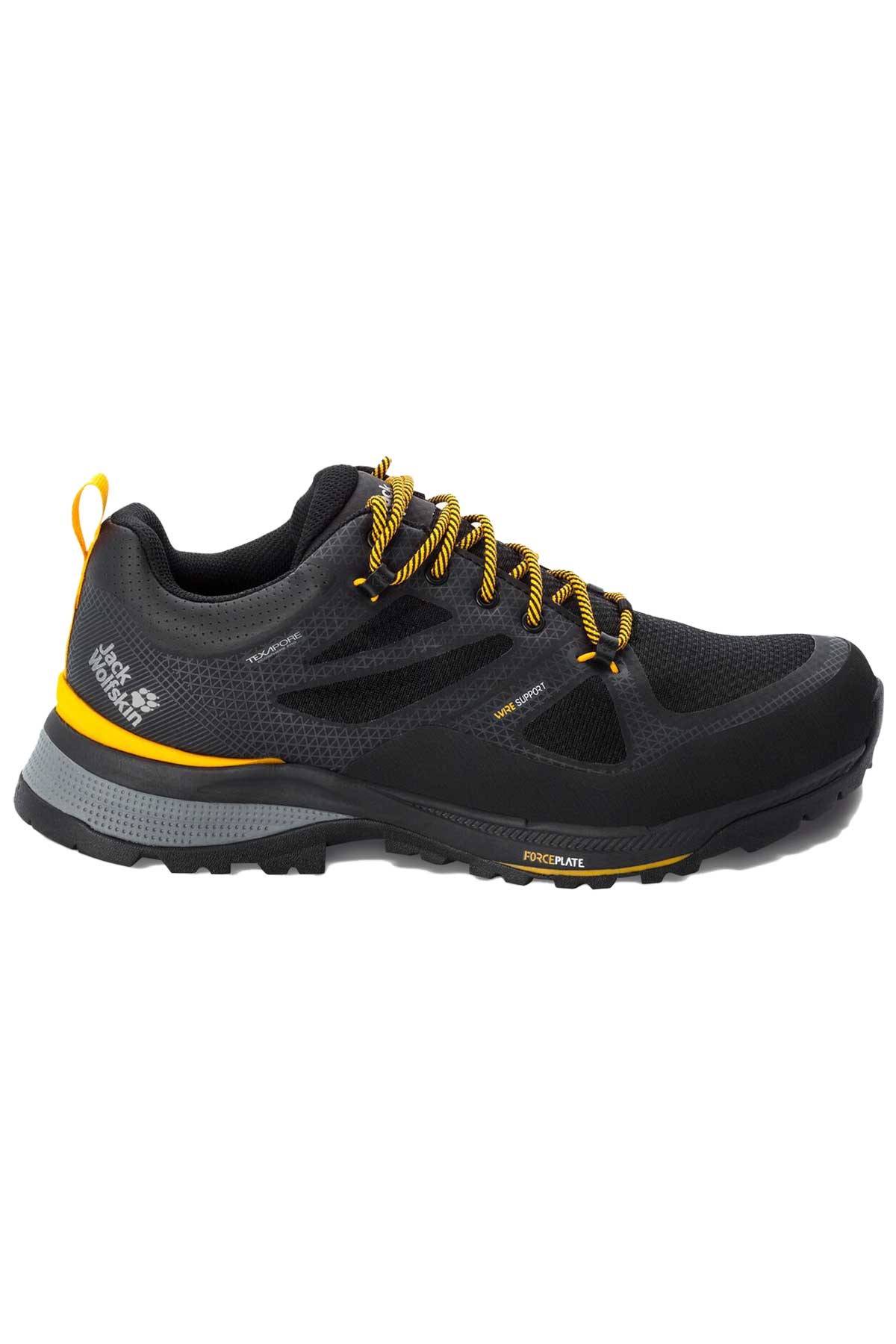 Jack Wolfskin Force Texapore Erkek Outdoor Ayakkabı 4038843-6055 Siyah