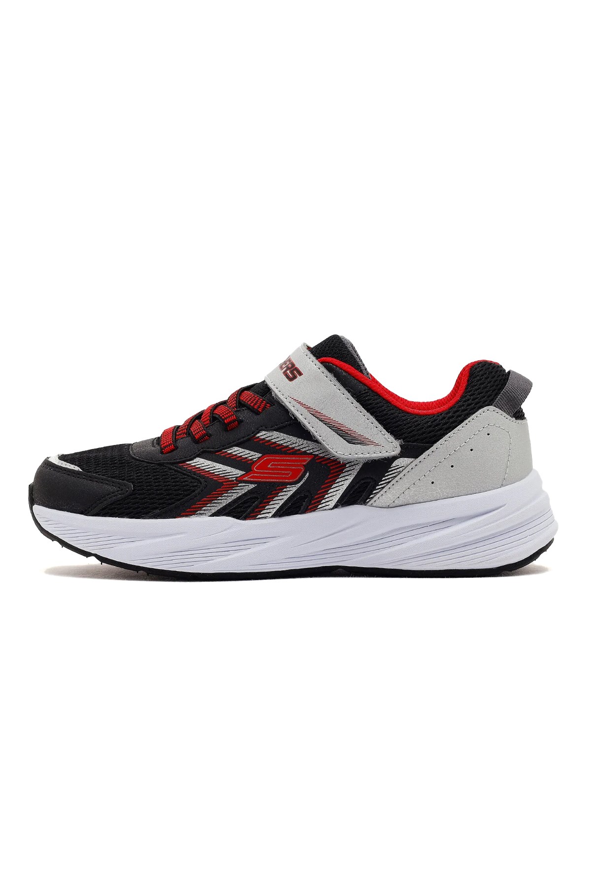 Skechers Microspec Tread Çocuk Spor Ayakkabı 404115L BKSR Siyah