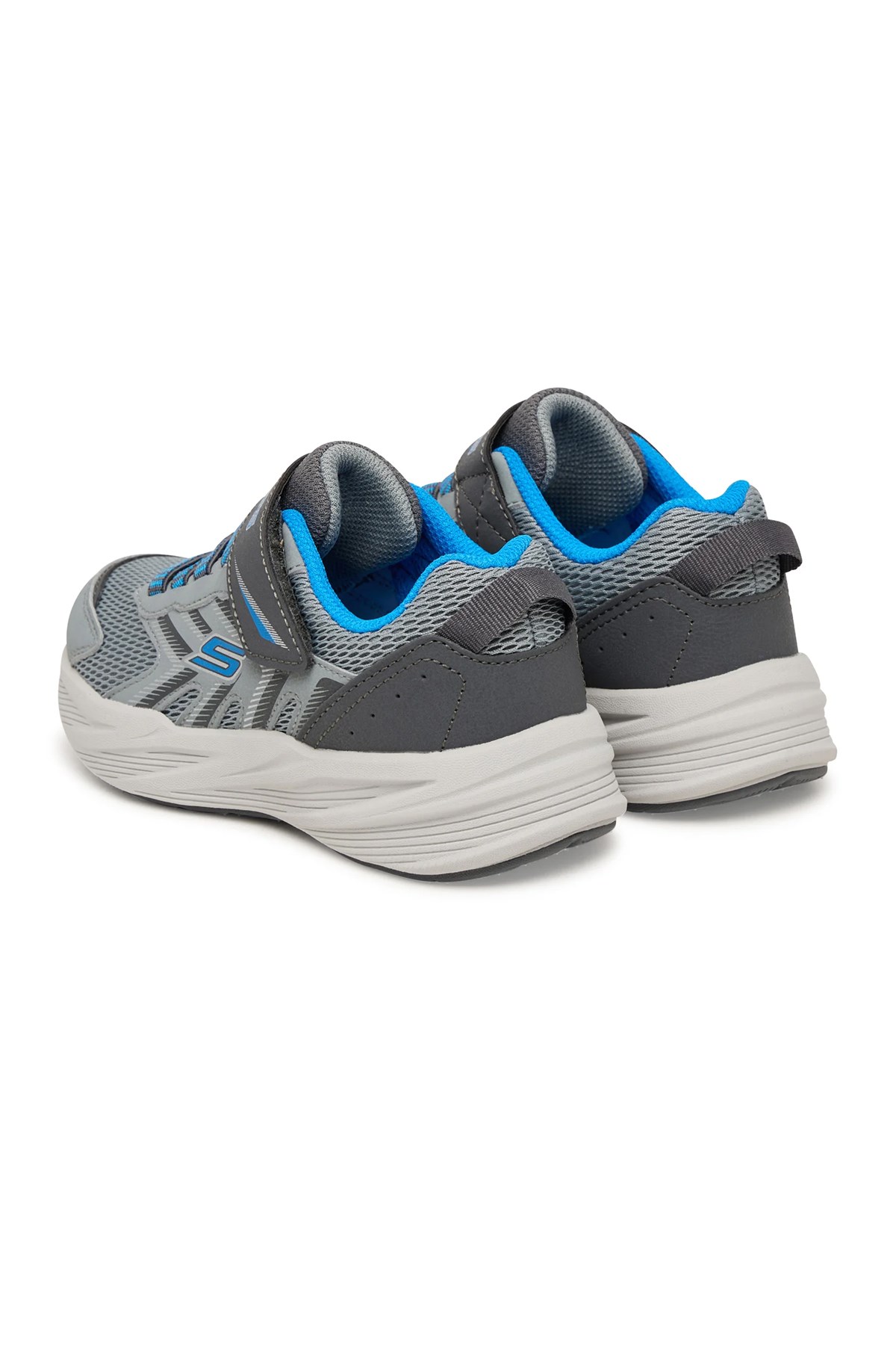 Skechers Microspec Tread Çocuk Spor Ayakkabı 404115L GYBL Gri
