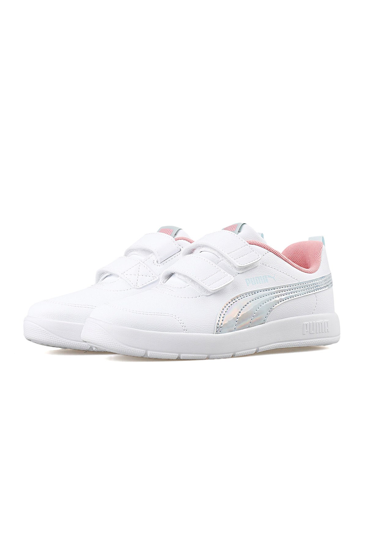 Puma Courtflexv3 Space Belle V Ps Çocuk Spor Ayakkabı 40434501 Beyaz