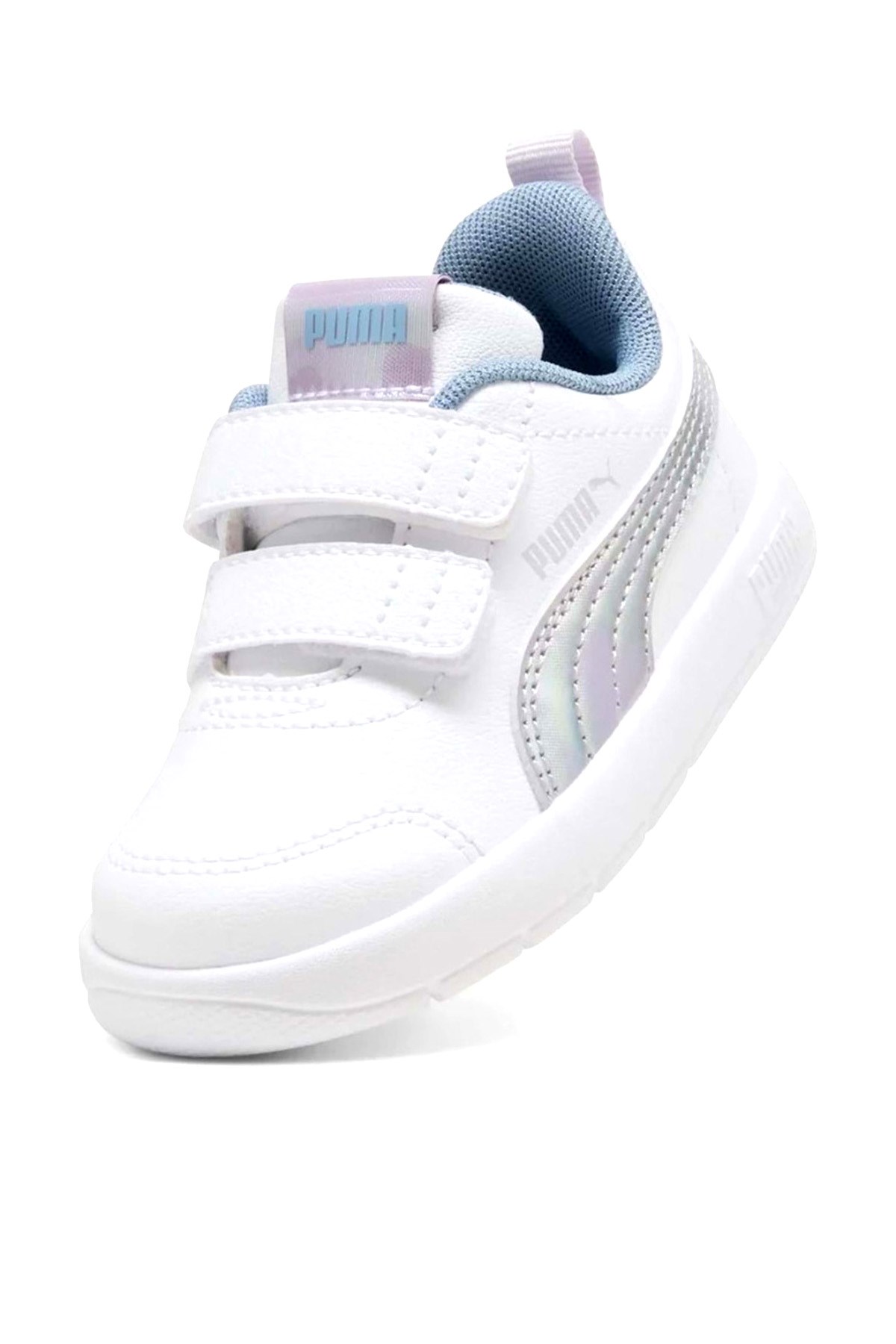 Puma Courtflex V3 Çocuk Spor Ayakkabı 40434602 Beyaz