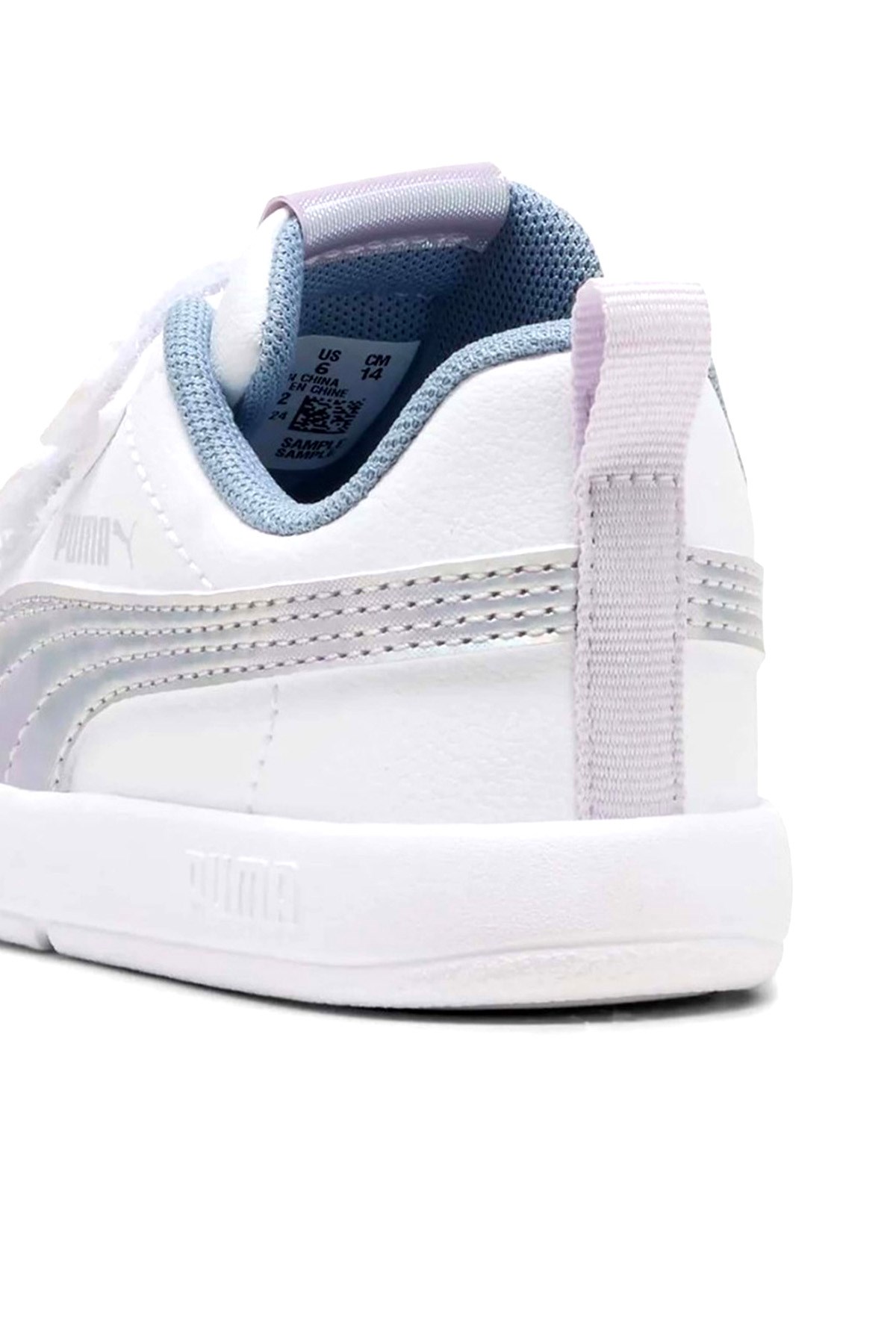 Puma Courtflex V3 Çocuk Spor Ayakkabı 40434602 Beyaz