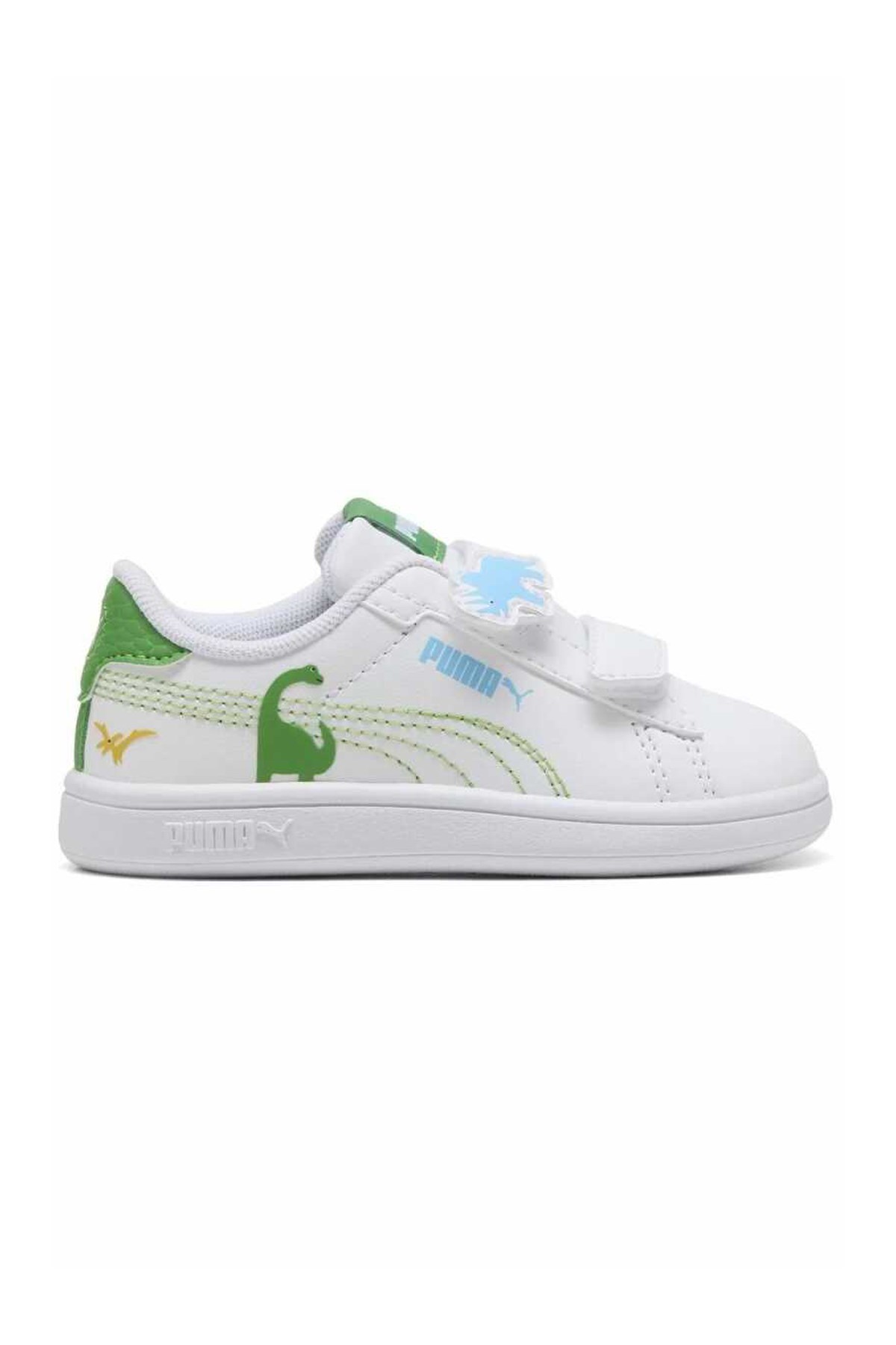 Puma Smash 3.0 Dino V Inf Çocuk Spor Ayakkabı 40563701 Beyaz