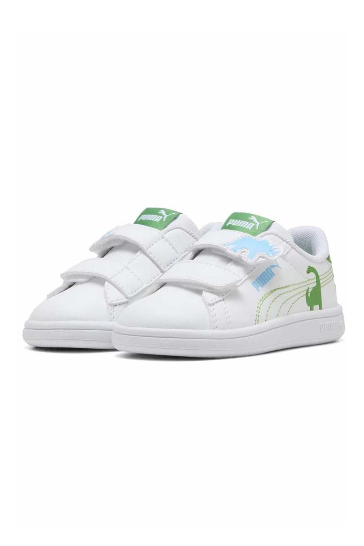 Puma Smash 3.0 Dino V Inf Çocuk Spor Ayakkabı 40563701 Beyaz