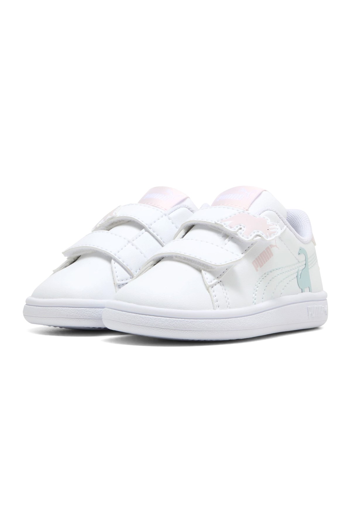 Puma Smash 3.0 Dino Çocuk Spor Ayakkabı 40563703 Beyaz