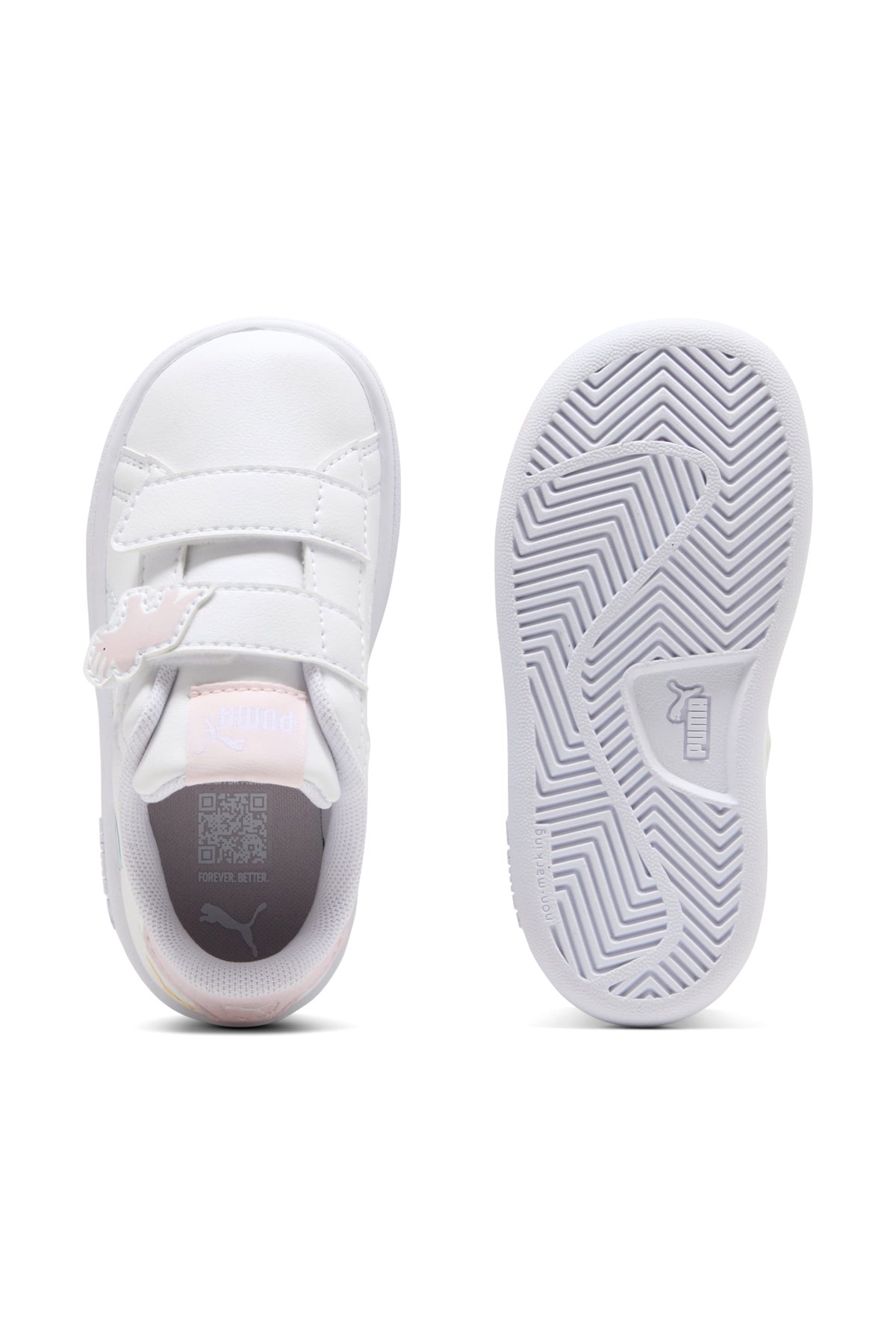 Puma Smash 3.0 Dino Çocuk Spor Ayakkabı 40563703 Beyaz