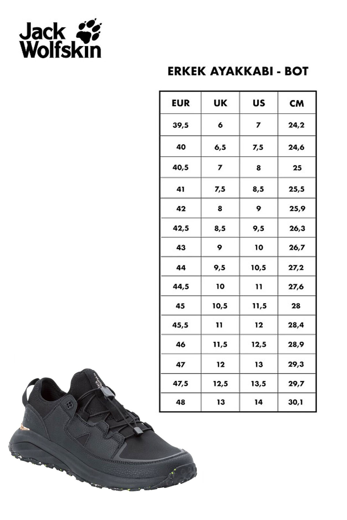 Jack Wolfskin Seattle 365 Erkek Outdoor Ayakkabı 4056721-6000 Siyah