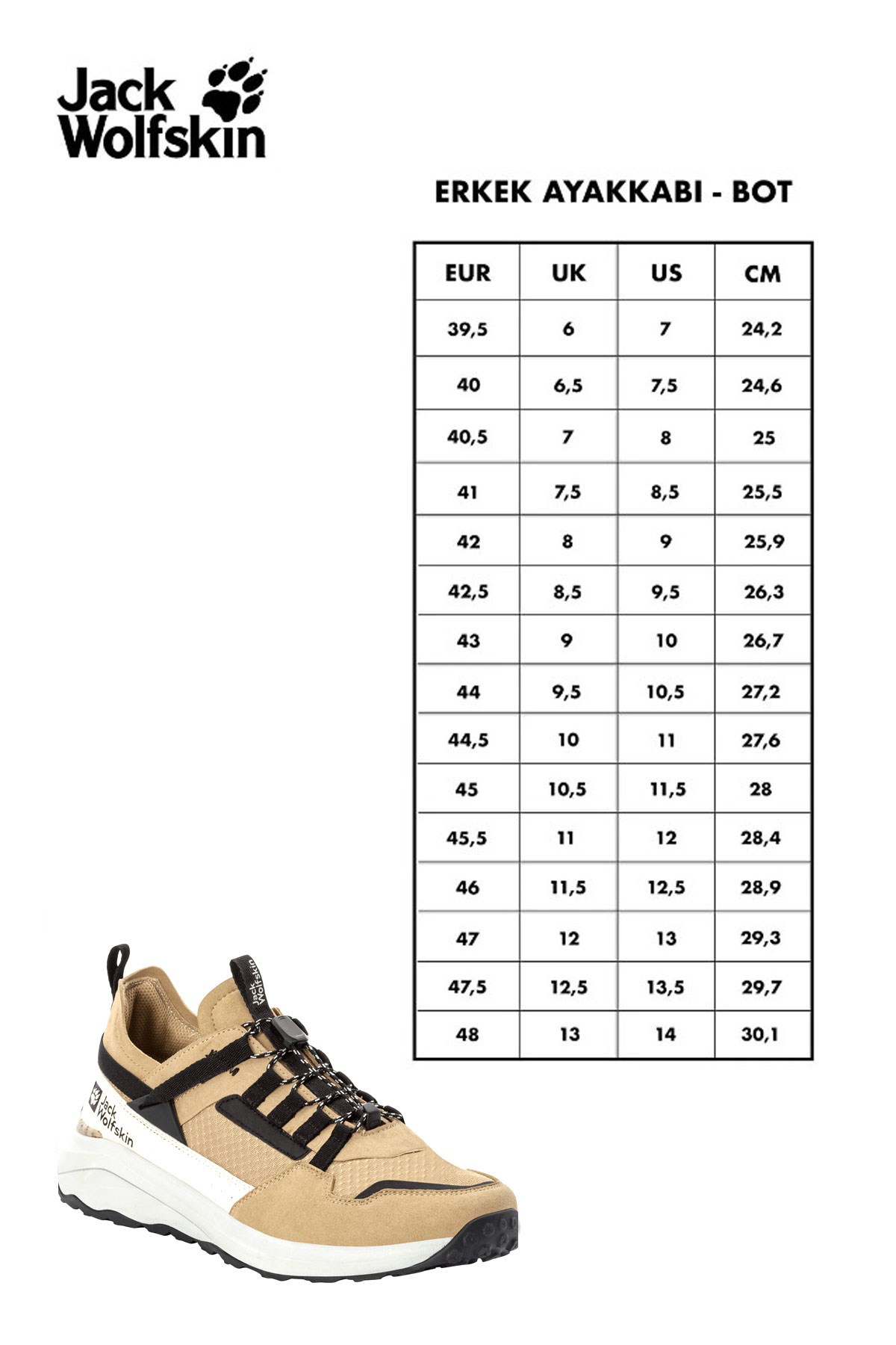 Jack Wolfskin Dromoventure Erkek Outdoor Ayakkabı 4057011-5156 Bej