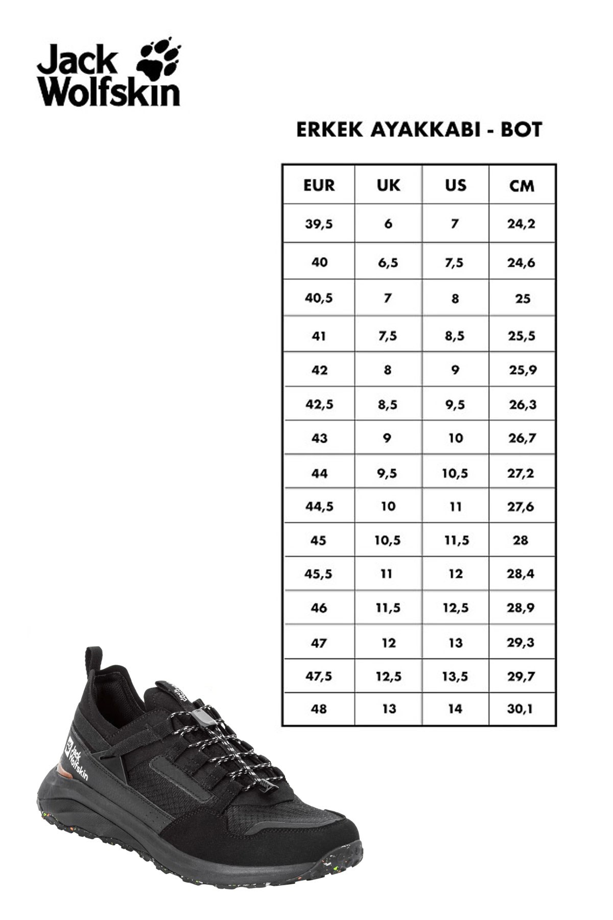 Jack Wolfskin Dromoventure Erkek Outdoor Ayakkabı 4057011-6000 Siyah