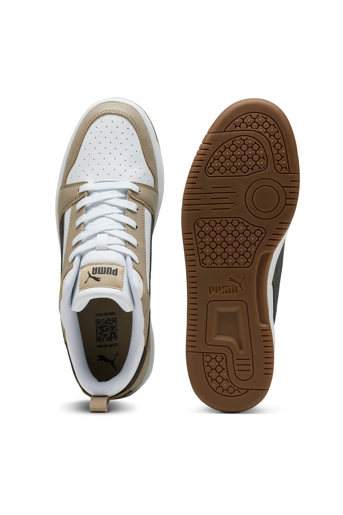 Puma Rebound v6 Low Unisex Spor Ayakkabı 40638852 Beyaz