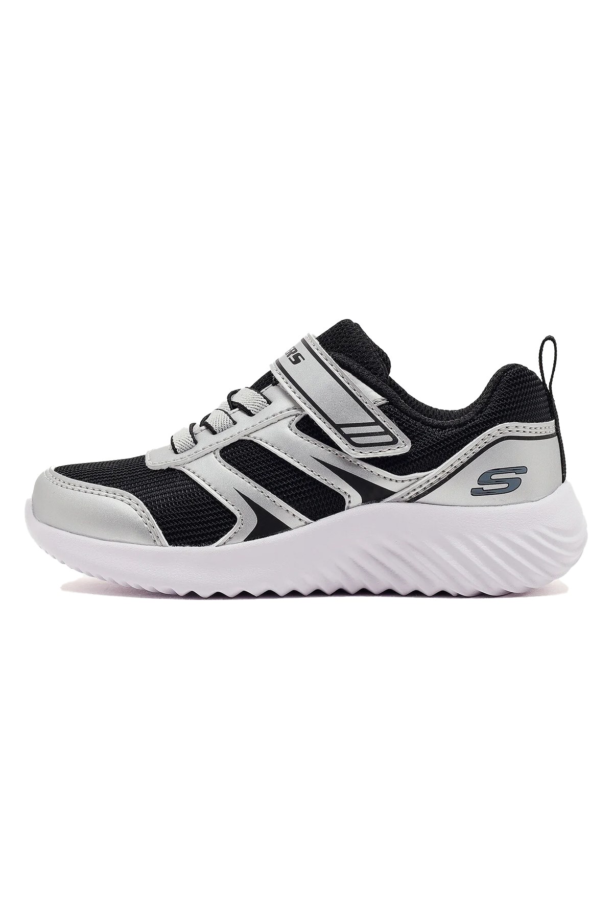 Skechers Bounder Çocuk Spor Ayakkabı 407609N SLBK Gümüş