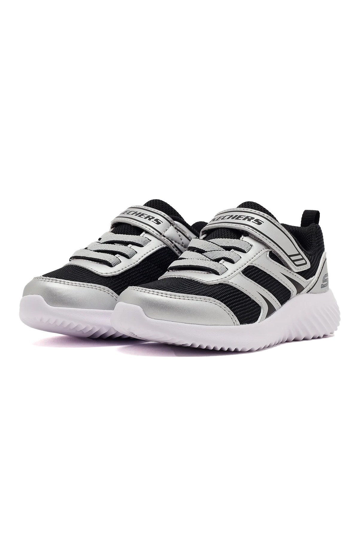 Skechers Bounder Çocuk Spor Ayakkabı 407609N SLBK Gümüş