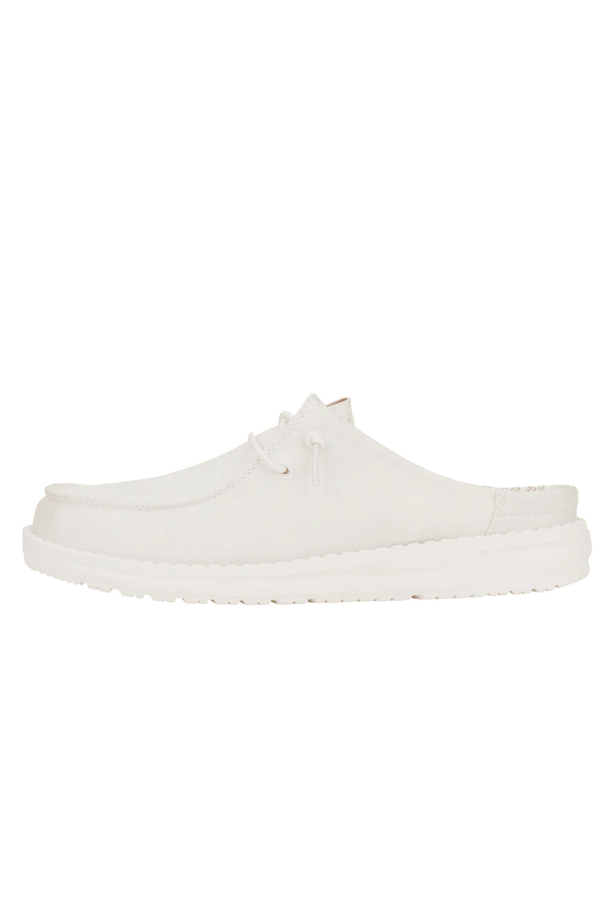 Hey Dude Wendy Slip Stretch Canvas Kadın Terlik 41269-100 Beyaz