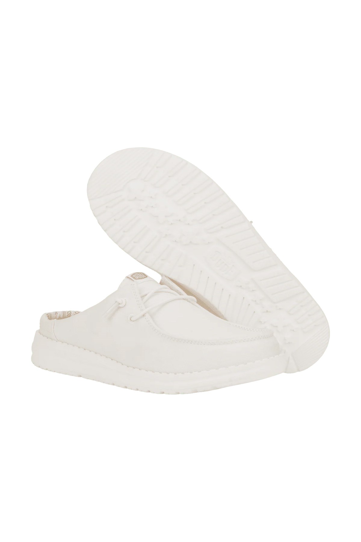 Hey Dude Wendy Slip Stretch Canvas Kadın Terlik 41269-100 Beyaz