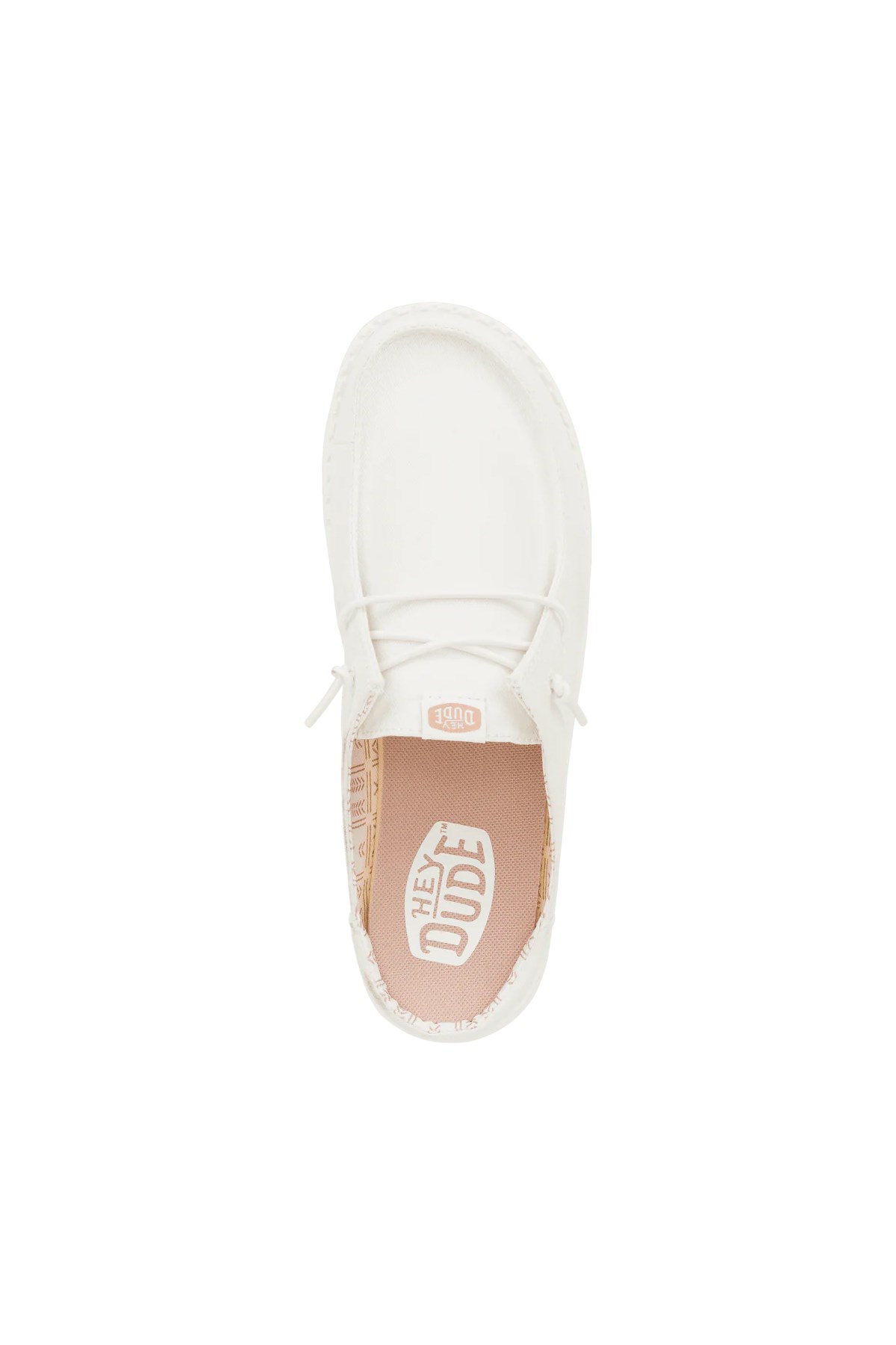 Hey Dude Wendy Slip Stretch Canvas Kadın Terlik 41269-100 Beyaz