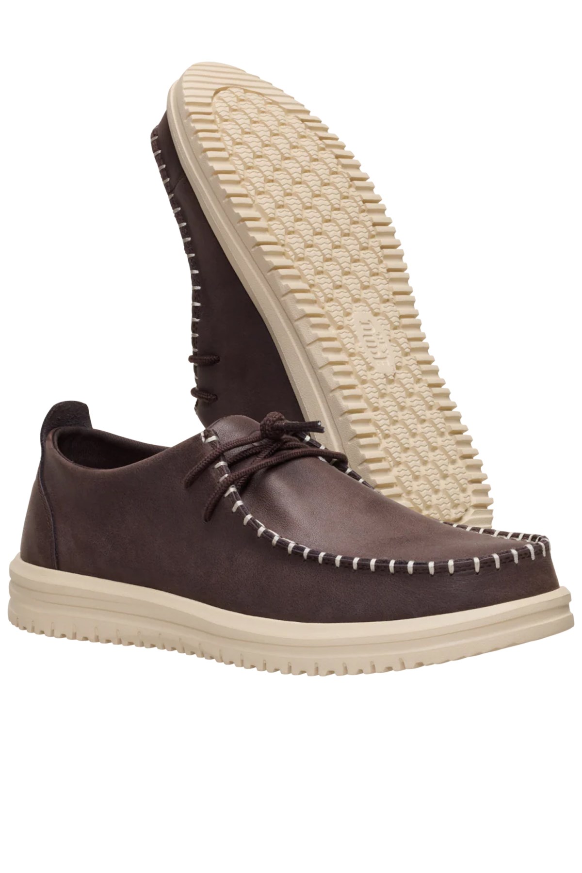Hey Dude Wally NXT Moc Leather Erkek Ayakkabı 44352-2IX Kahverengi