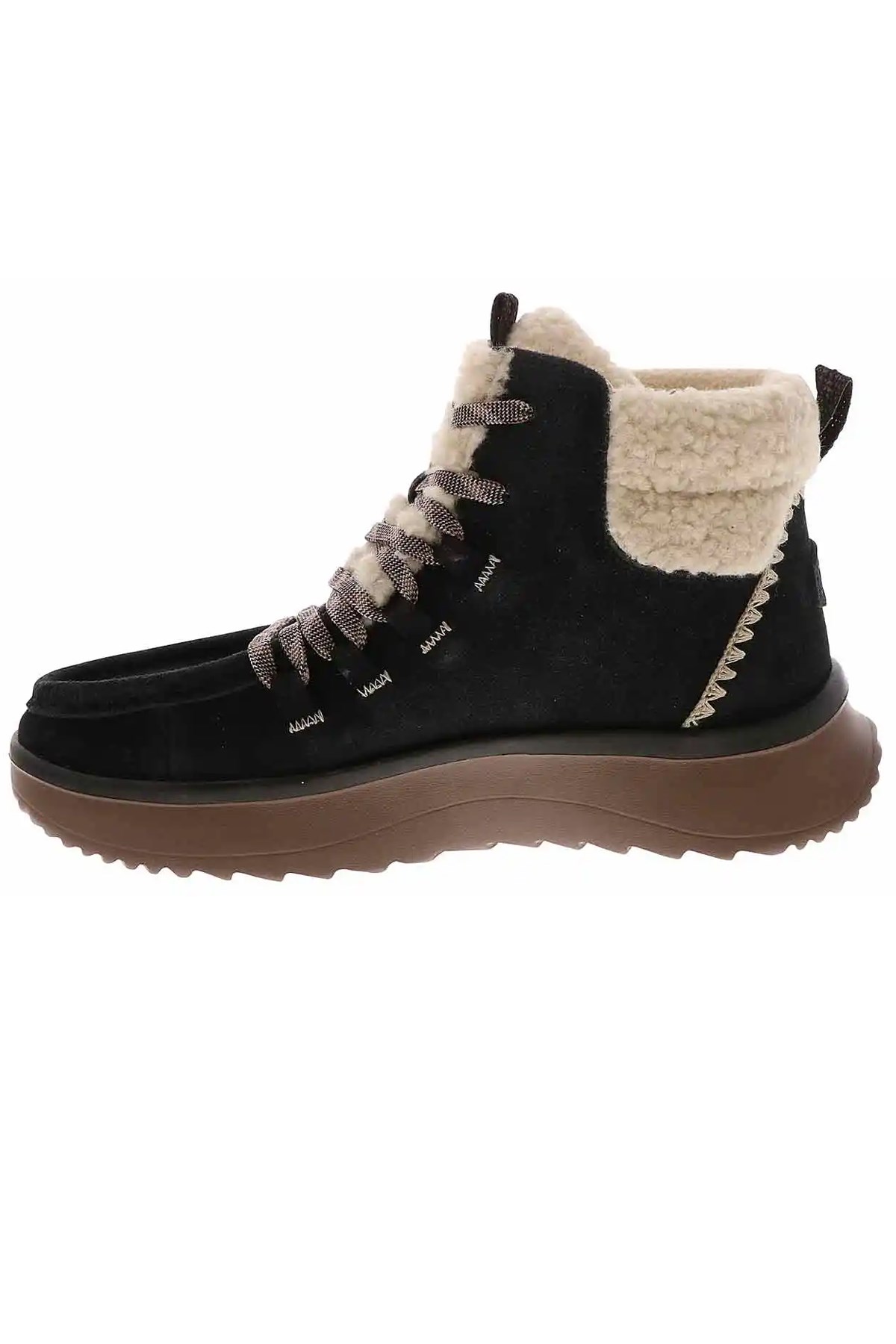 Hey Dude Wendy Peak Apres Suede Kadın Bot 44367-00W Siyah