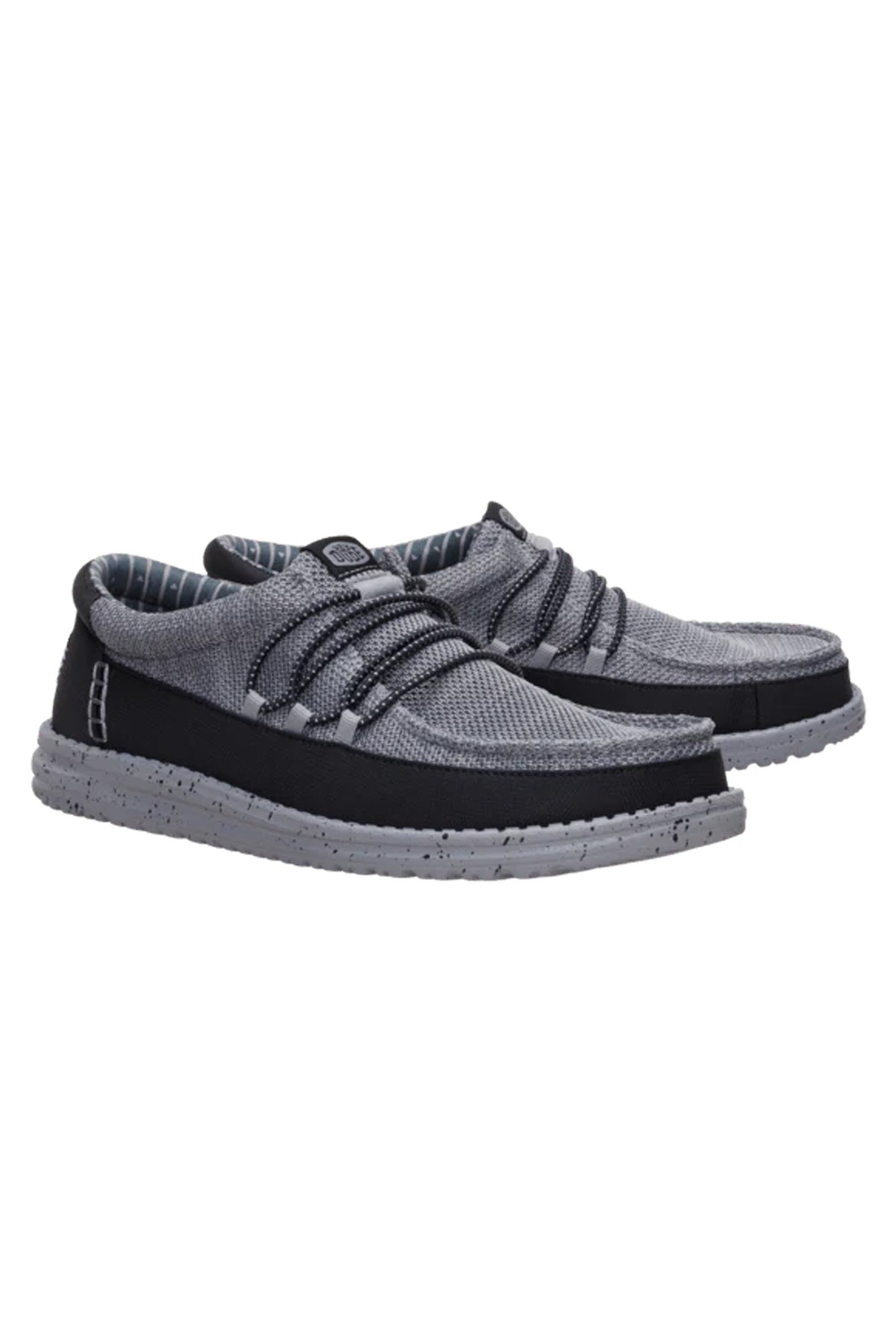 Hey Dude Wally Cru Stretch Canvas Erkek Terlik 45141-1XE Gri