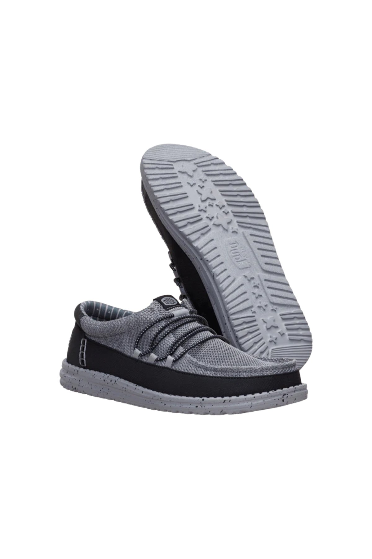 Hey Dude Wally Cru Stretch Canvas Erkek Terlik 45141-1XE Gri