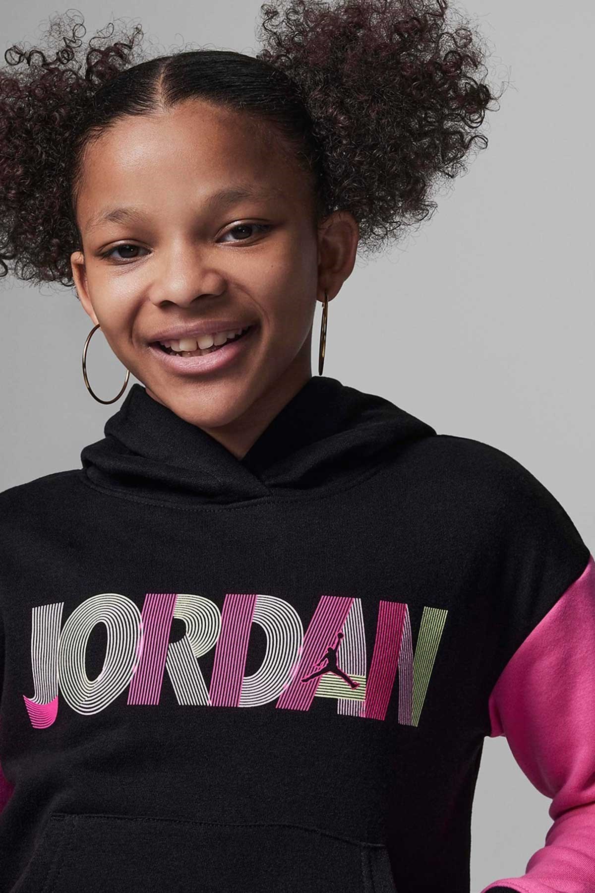 Nike Jdg Girls Fundamential Çocuk Sweatshirt 45C595-023 Siyah