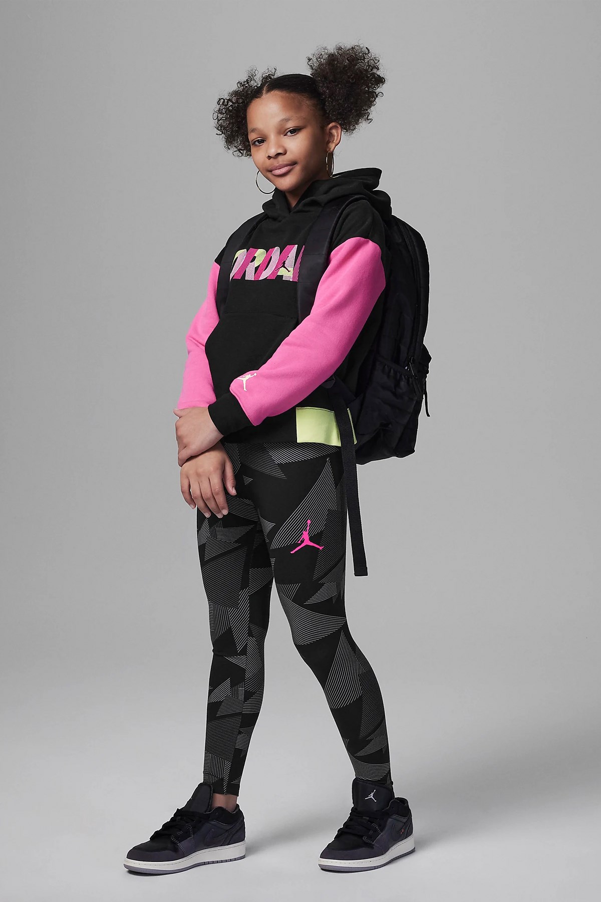 Nike Jdg Girls Fundamental Çocuk Tayt 45C596-023 Siyah